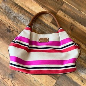Kate Spade “Stevie” bag in Oak Island Stripe